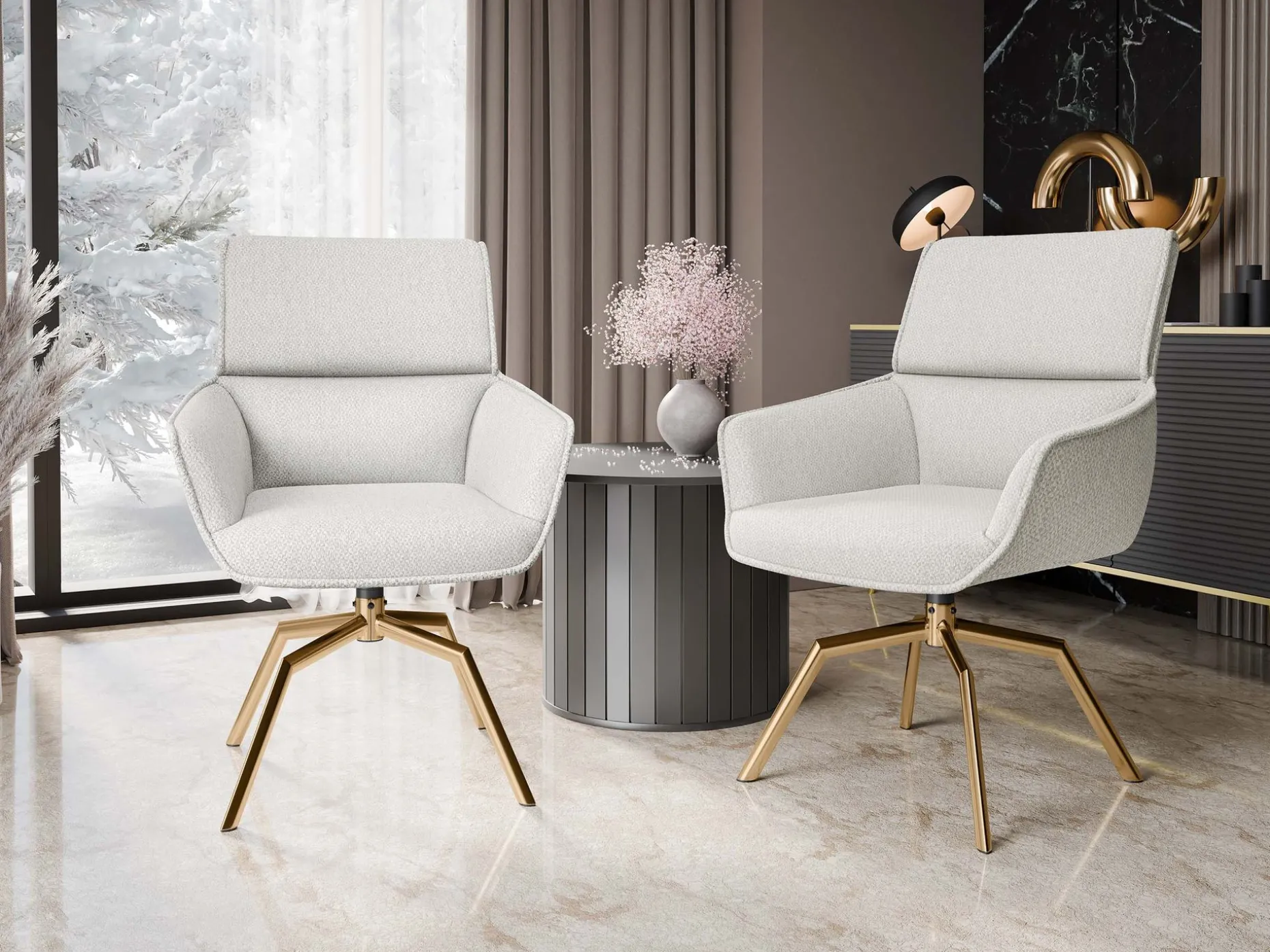 Calrosen Kontorsstol 2-pack