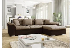 Camior Divanbäddsoffa 4-sits Höger Konstläder