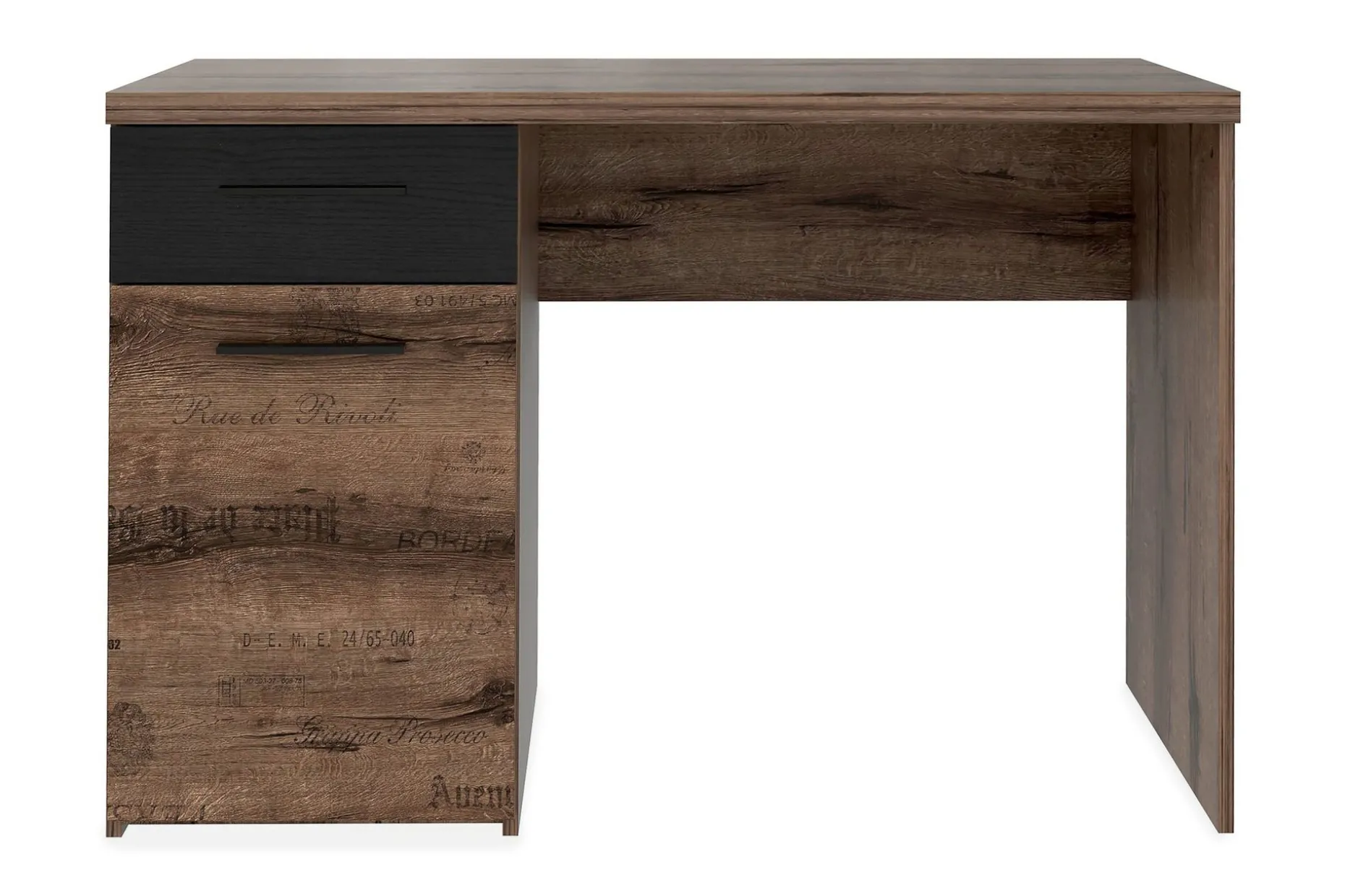 Cannop Skrivbord 110 cm med Förvaring Låda + Skåp