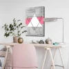 Canvastavla - Abstrakt komposition med geometriska former