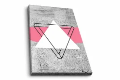 Canvastavla - Abstrakt komposition med geometriska former