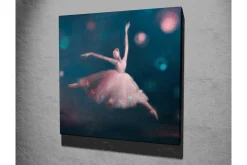 Canvastavla - Dansande ballerina i en drömlik atmosfär