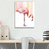 Canvastavla - Elegant flamingo i pastellfärger