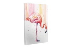 Canvastavla - Elegant flamingo i pastellfärger