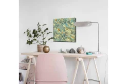 Canvastavla - Färgglad och detaljerad mönsterdesign med blommor och svängda former