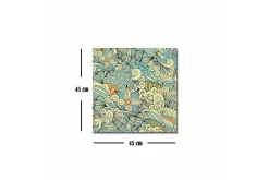 Canvastavla - Färgglad och detaljerad mönsterdesign med blommor och svängda former