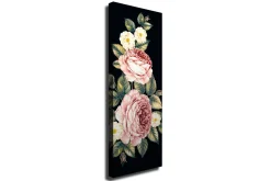 Canvastavla - Färgrik bukett av rosor och blommor