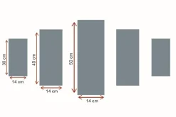 Canvastavla i 5 delar 82x50 cm - Fyrdelad tavla med ett träd som skiftar mellan årstiderna