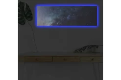 Canvastavla med LED-belysning - Stjärnhimmel med galaxer och stjärnor