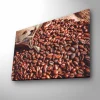 Canvastavla med LED-belysning - Rika kaffebönor i en naturlig miljö