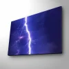 Canvastavla med LED-belysning - Blixtrande himmel med dramatiska moln