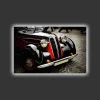 Canvastavla med LED-belysning - Klassisk bil med retrodesign