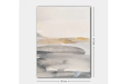 Canvastavla 70x100 cm - Abstrakt landskap med mjuka färgövergångar
