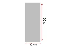 Canvastavla 30x80 cm - Kvinna med gul paraply och randig klänning