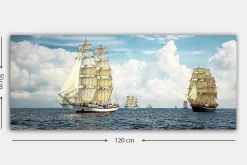 Canvastavla YTY Nautical & Beach Flerfärgad