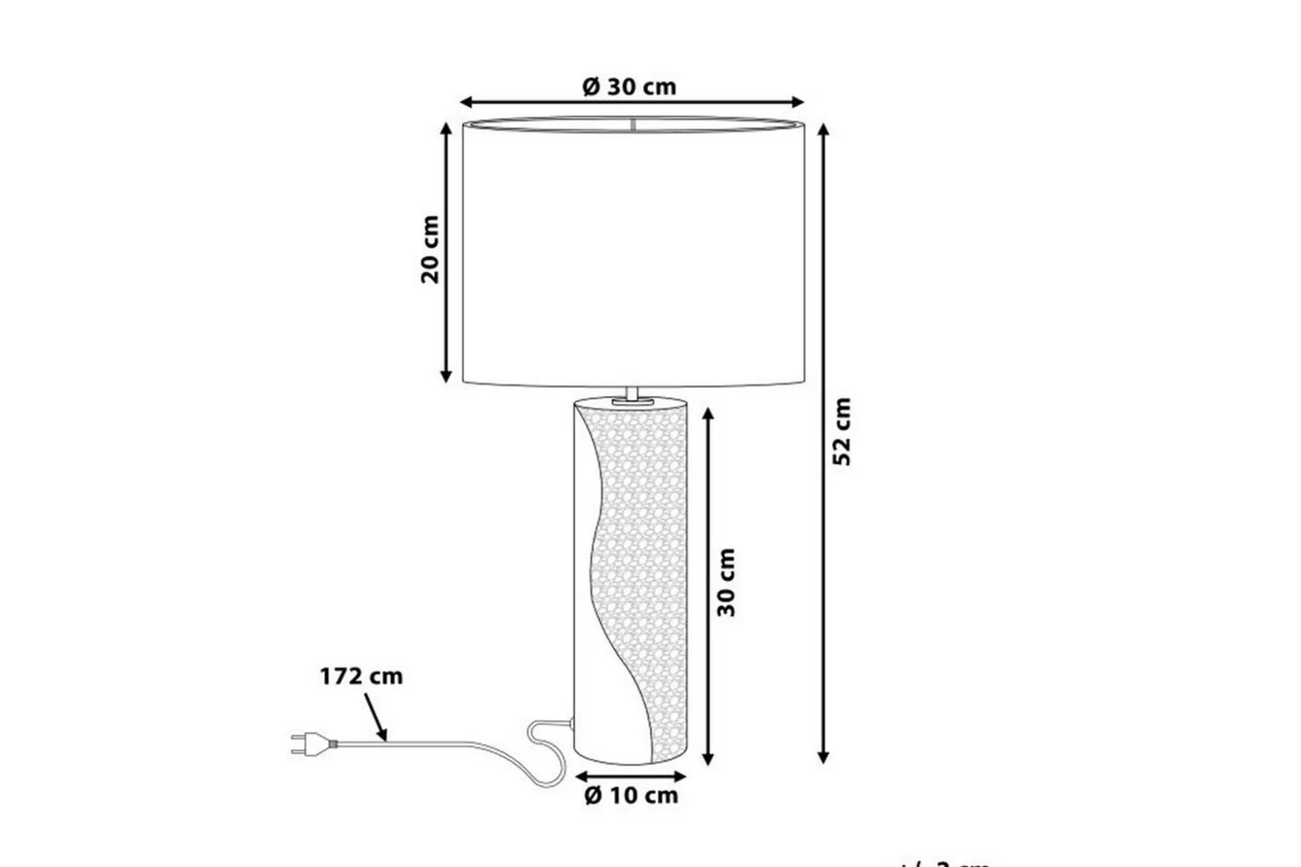 Capriken Bordslampa 52 cm E27