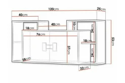 Castlebay Highboard White