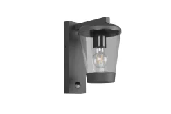 Cavado vägglampa E27 antracit rörelsessensor
