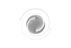 Caya LED Plafond borstad aluminium