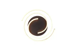 Caya LED Plafond mattmässing