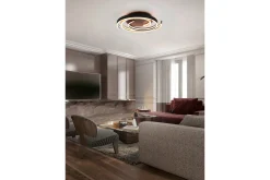 Caya LED Plafond mattmässing