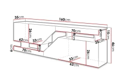 Ceelias Tv-bänk 160 cm