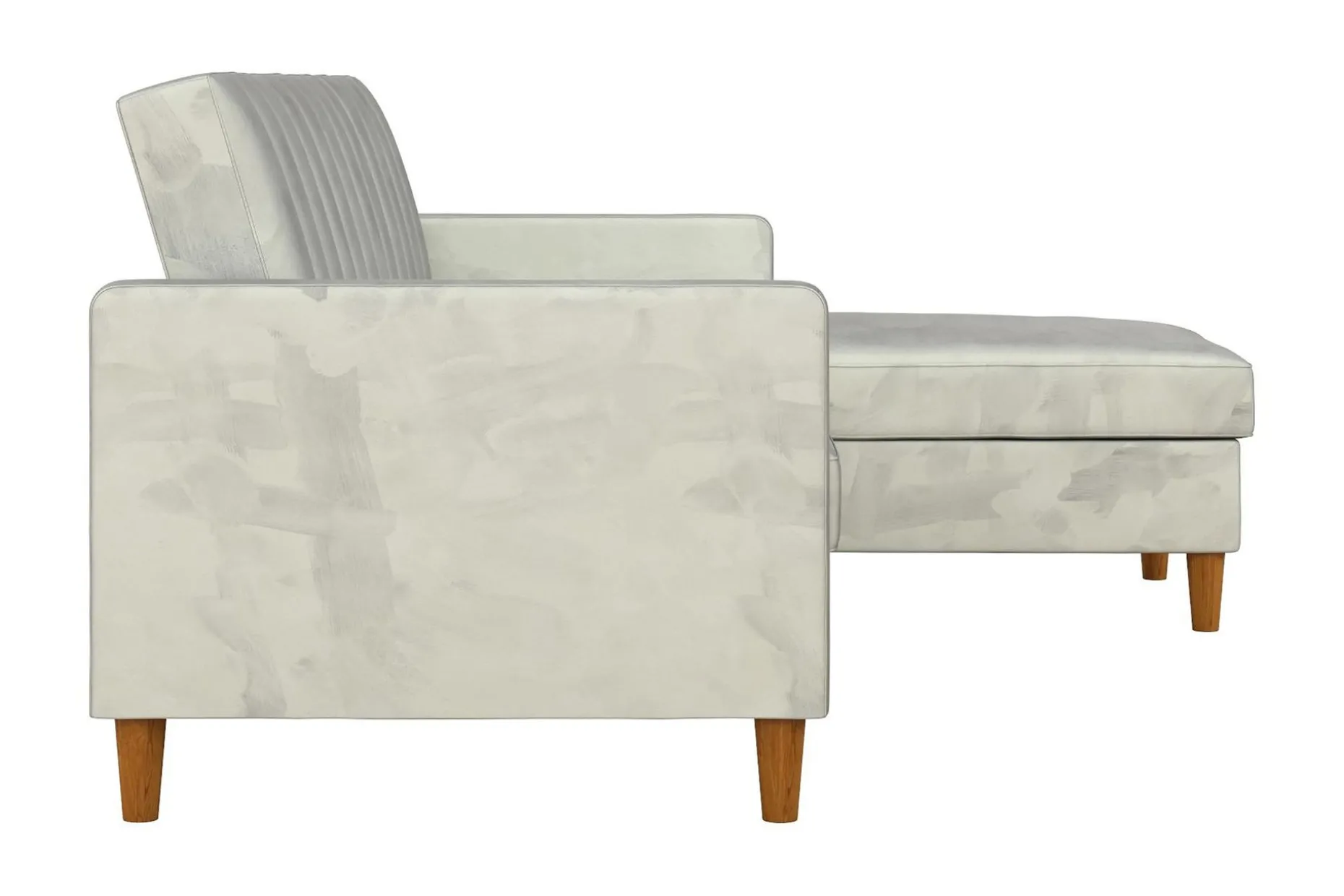 Celine 3-sits Divanbäddsoffa Sammet/Ljusgrå