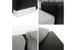 Cerys 3-sits Hörnbäddsoffa Dark pink