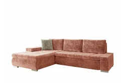 Cerys 3-sits Hörnbäddsoffa Dark pink