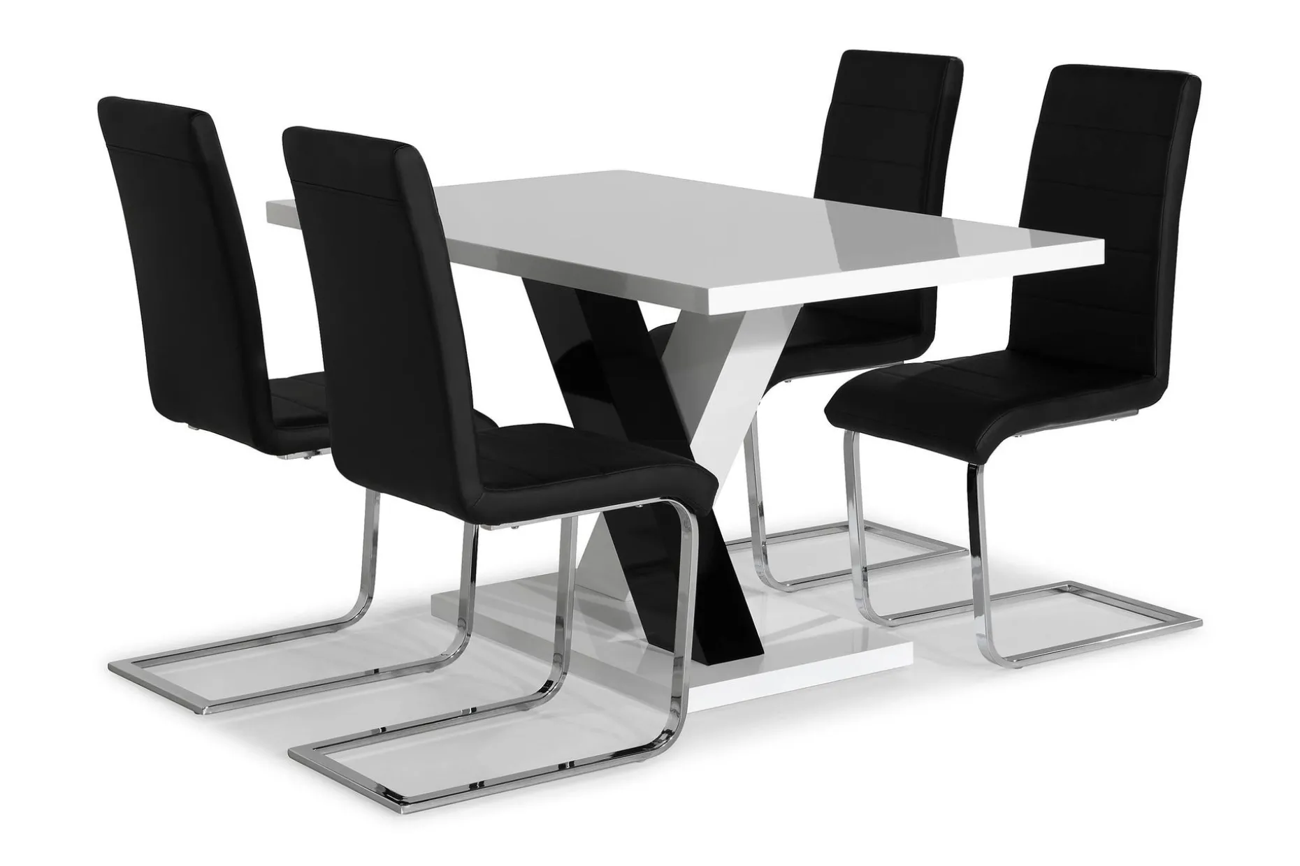 Cesi Matgrupp 140 cm med 4 Cibus Stol