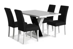 Cesi Matgrupp 140 cm med 4 Viktor Stol