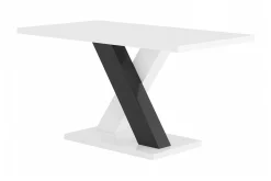 Cesi Matgrupp Rektangulärt matbord 140 cm + 6 Isoda Läder Marstolar