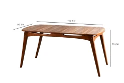 Charbel Matgrupp 160 cm med 4 matstolar