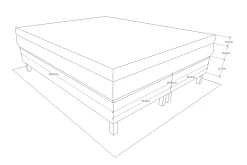 Charleston Komplett Sängpaket160x200 cm