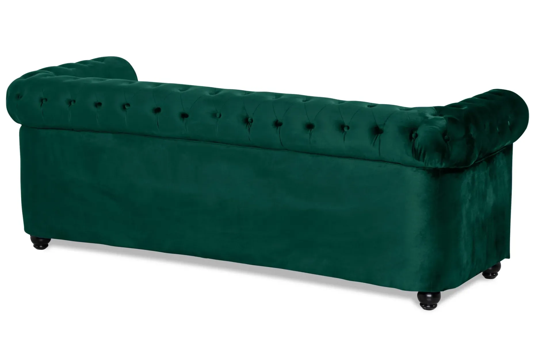 Chesterfield Lyx 3-sits Framåtbäddad bäddsoffa i sammet