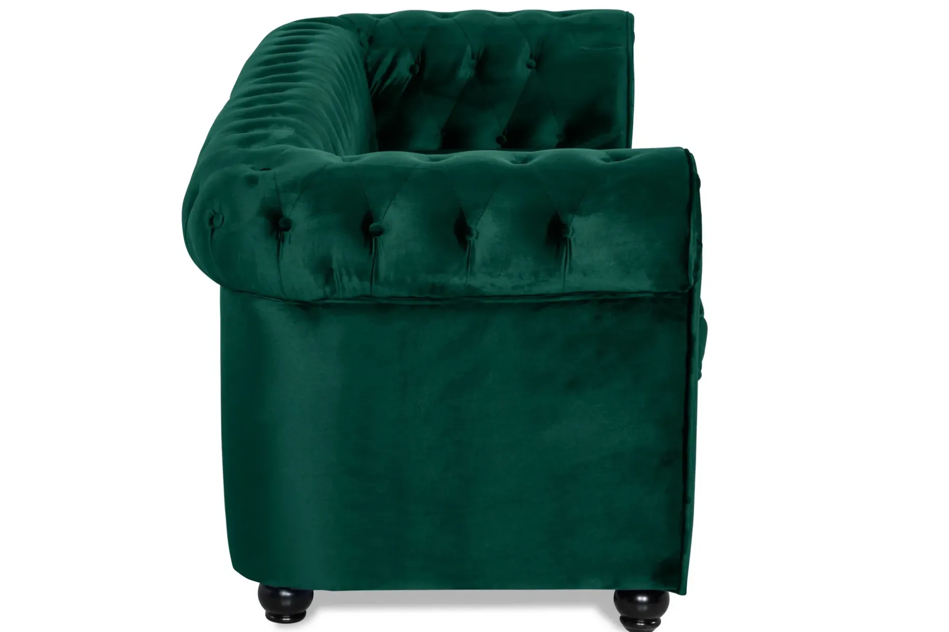 Chesterfield Lyx 3-sits Framåtbäddad bäddsoffa i sammet