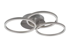 Circle LED Plafond borstad stål