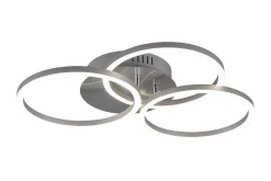 Circle LED Plafond borstad stål