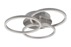 Circle LED Plafond borstad stål