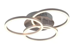 Circle LED Plafond borstad stål