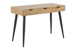 Citysea Skrivbord 110 cm med Förvaring 3 Lådor