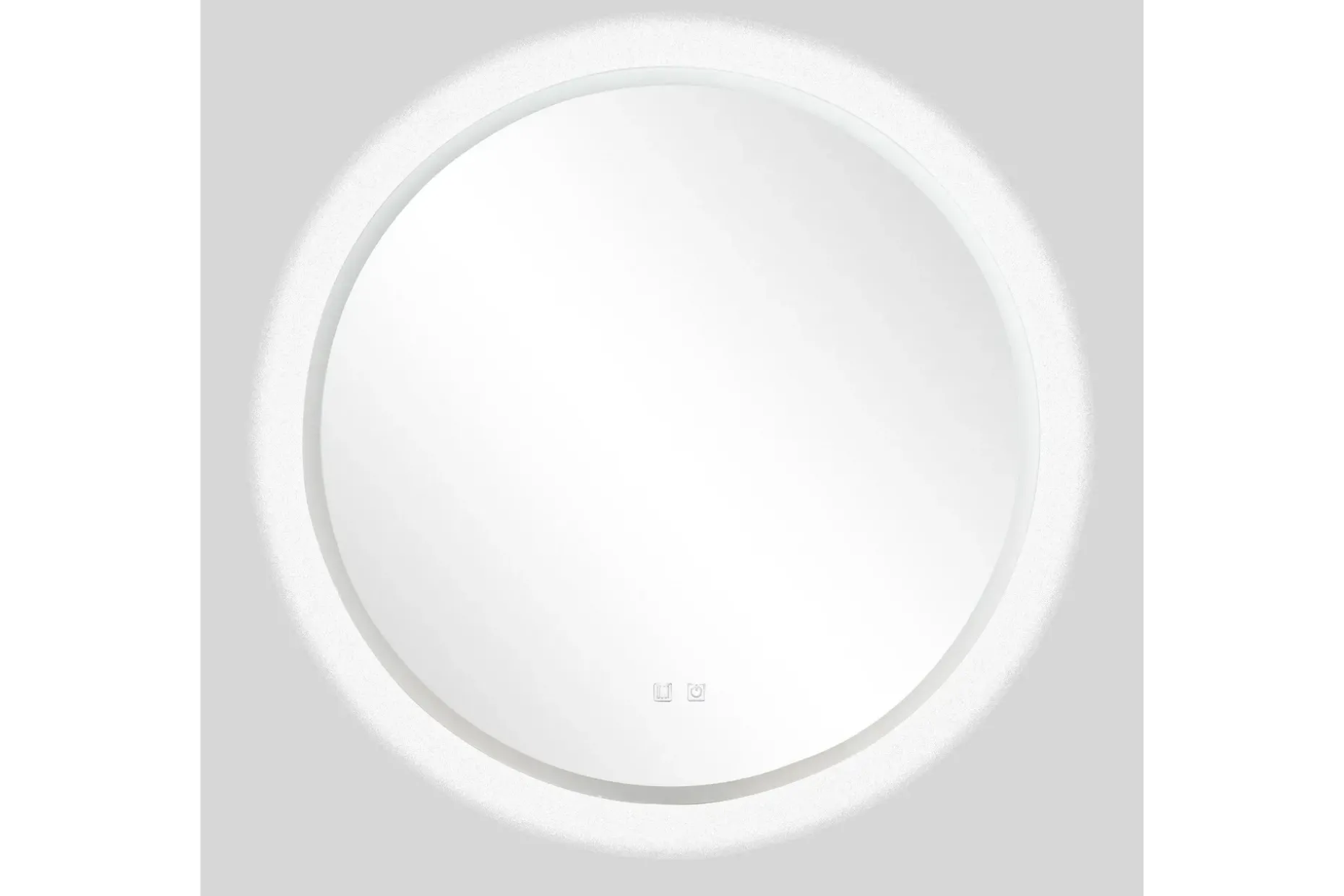 Clas Rund Badrumsspegel med LED-belysning 120 cm