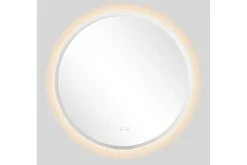 Clas Rund Badrumsspegel med LED-belysning 120 cm