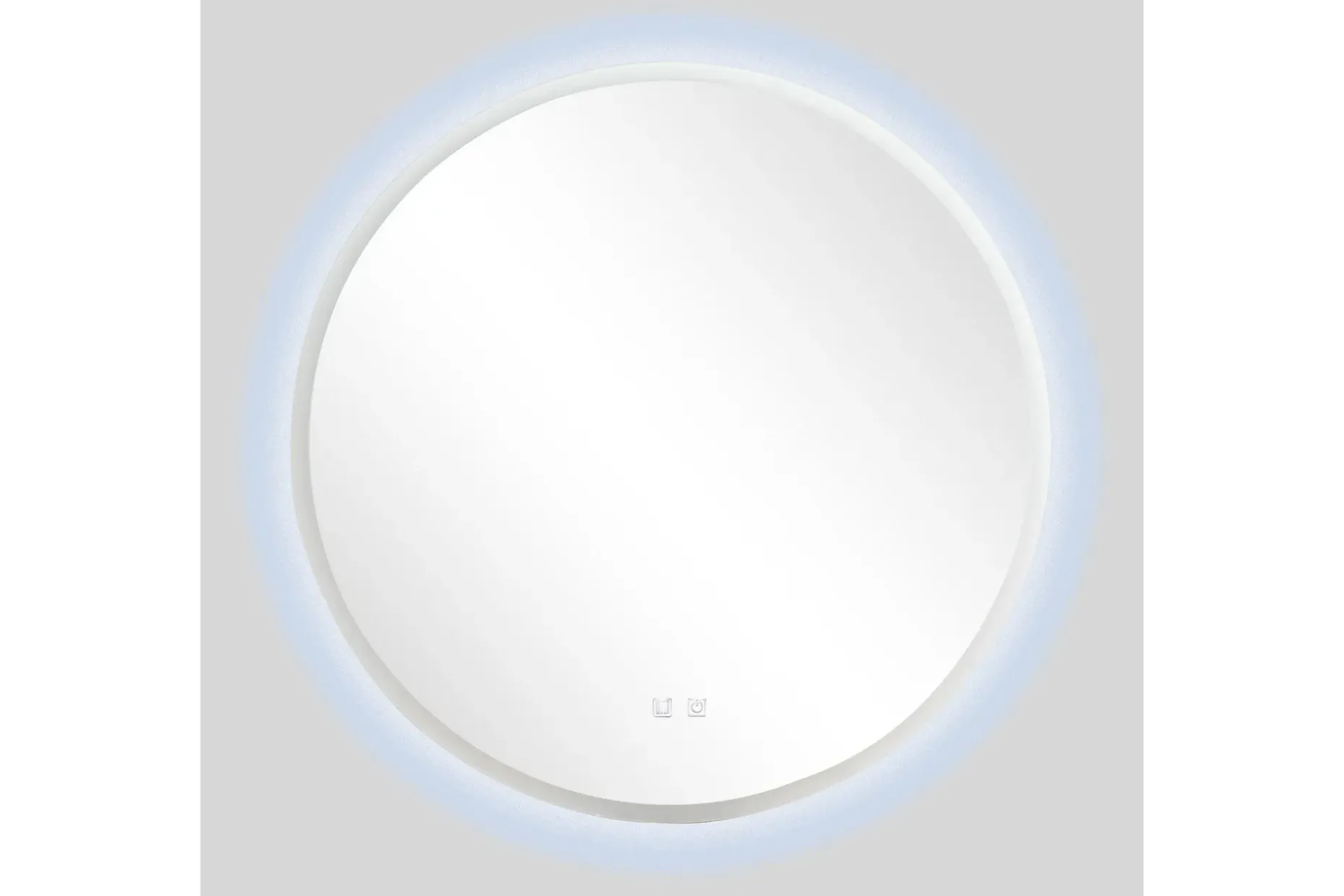 Clas Rund Badrumsspegel med LED-belysning 120 cm