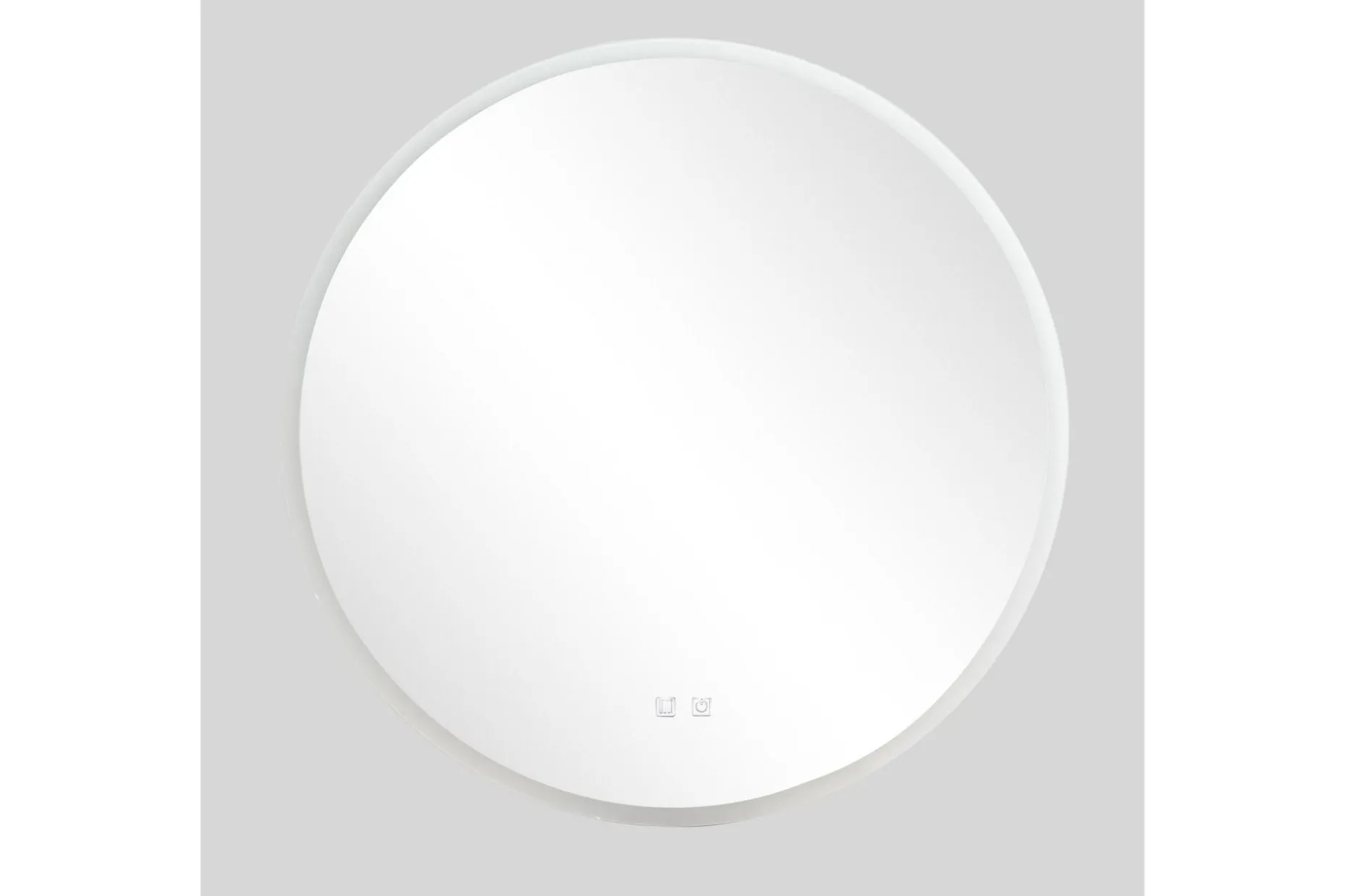 Clas Rund Badrumsspegel med LED-belysning 120 cm