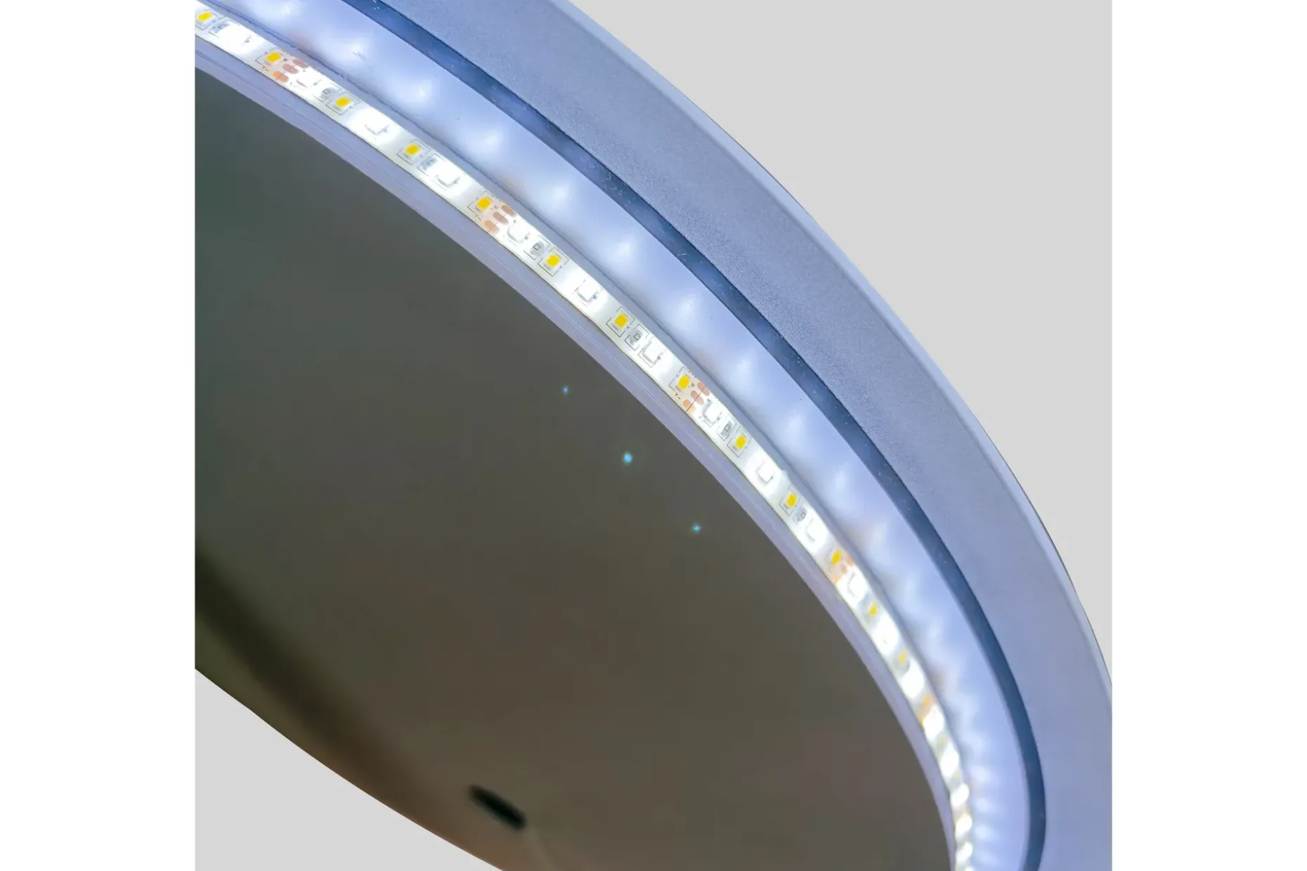 Clas Rund Badrumsspegel med LED-belysning 120 cm