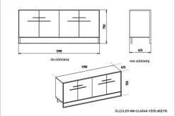 Cofield Sidobord 180 cm