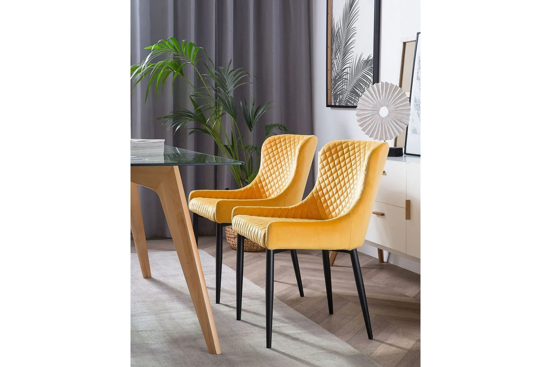 Colino Stol 2-Pack Sammet