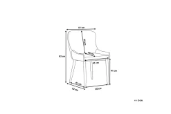 Colino Stol 2-Pack Sammet