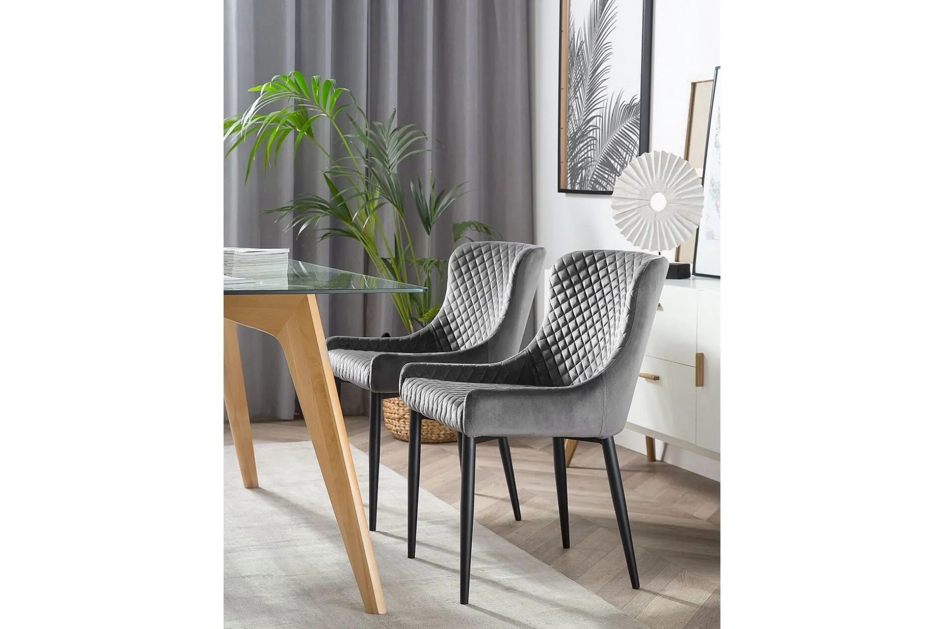 Colino Stol 2-Pack Sammet